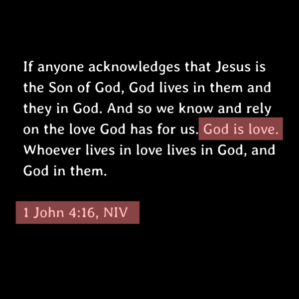 "God is love"